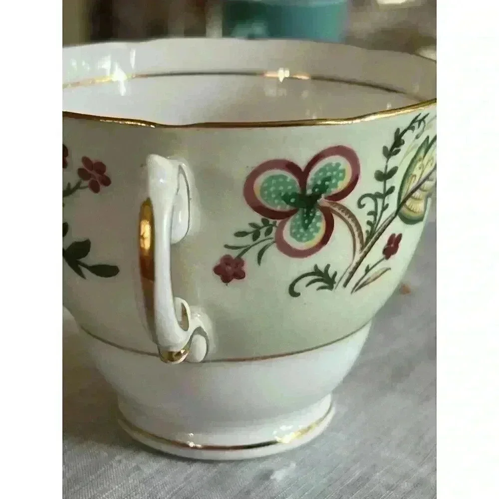 Colclaugh Bone ChinaTeacup pale‎ green
